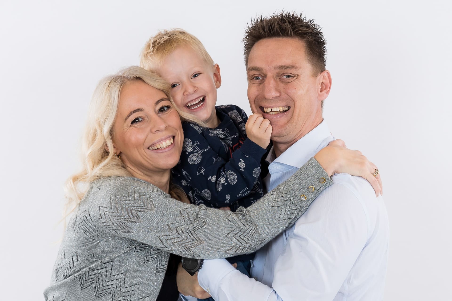 Variation fra en familiesession i studiet i Aabybro
